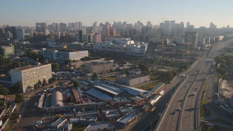 Aerial view of a city Stock Footage 129253133