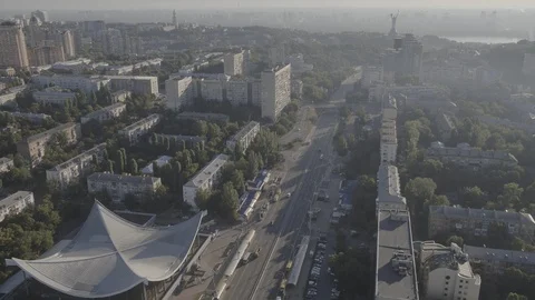 Aerial view of a city Stock Footage 129420532
