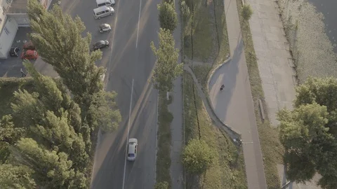Aerial view of a city Stock Footage 129421027