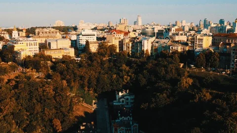 Aerial view of a city Stock Footage 129507010