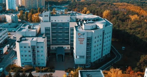 Aerial view of a city Stock Footage 129697202