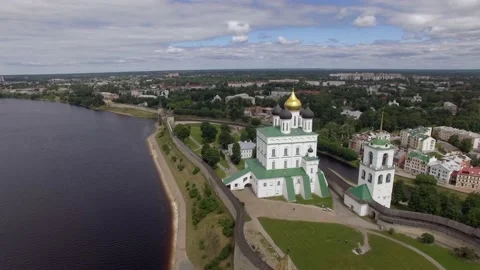 An aerial view of a city Stock Footage 131963481