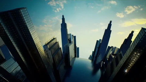 An aerial view of a city Stock Footage 155302281