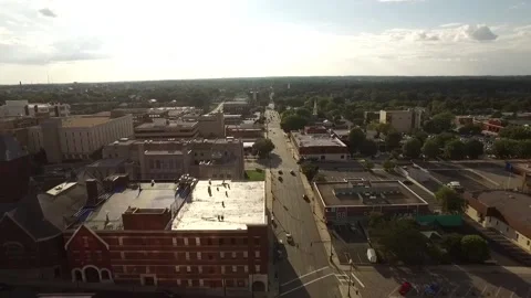 An aerial view of a city Video stock 155457540