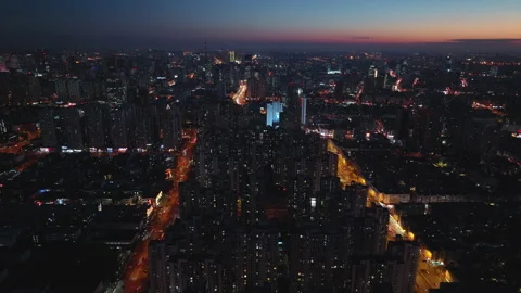 Aerial view of city Stock-Footage 167000006