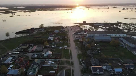 Aerial view of the city Stock Footage 193816084