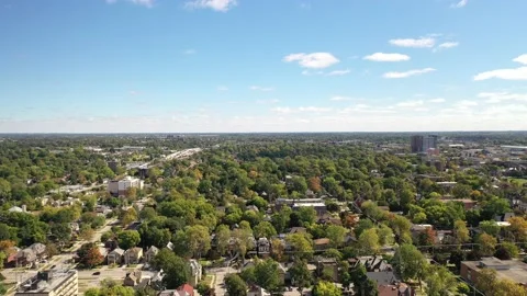 Aerial view of the city Stock Footage 213470955