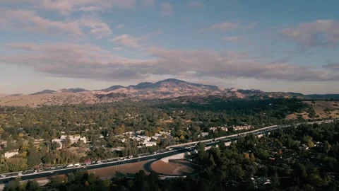 Aerial view of the city Stock Footage 254835318