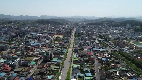 Aerial view of the city Stock Footage 303402149