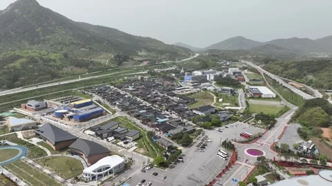 Aerial view of the city Видео 310152656