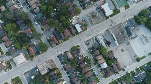Aerial View of the City of Hamilton Stock Footage