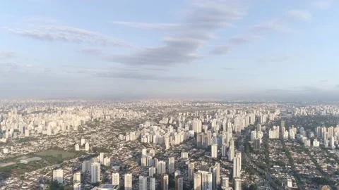 Aerial view of the city of Sao Paulo, Stock Video Pond5