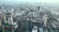 Aerial View Of City Skyline Bangkok, Thailand, Rachaprarop, Pratunam, Skyscraper HD Footage