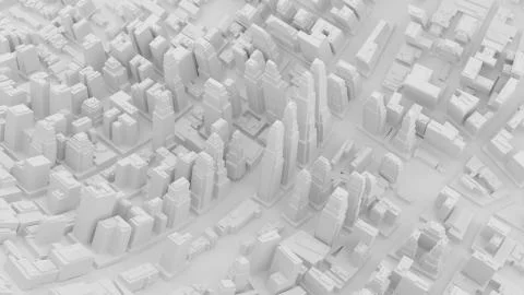 Aerial view of cityscape background 库存插图