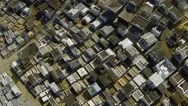 Aerial View Of Cityscape Stock Footage