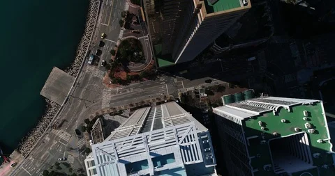 Aerial view of the cityscape, Skyscraper of Centum city in Busan Stock Footage 100962457