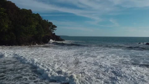 Aerial view of cliff 4K Stock Footage 289768297