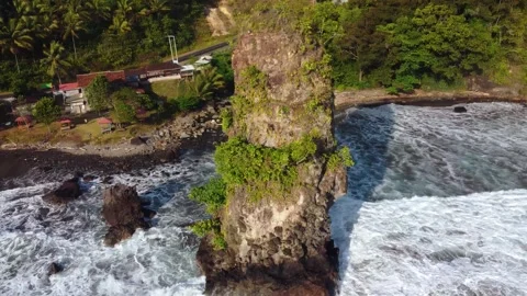 Aerial view of cliff 4K Stock Footage 289768558