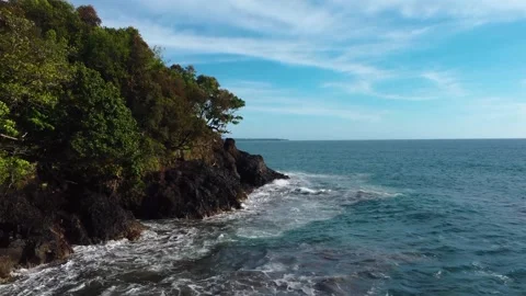Aerial view of cliff 4K Stock Footage 289768840