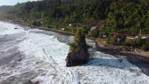 Aerial view of cliff 4K Stock Footage 289769058