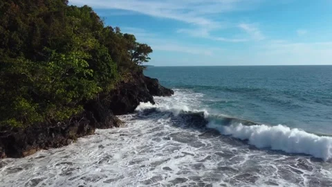 Aerial view of cliff 4K Stock Footage 289769139