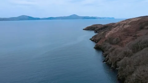 Aerial view of cliff Sheep's Head in ireland Stock Footage 267076677