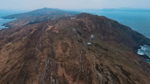 Aerial view of cliff Sheep's Head in ireland Stock Footage 267076879