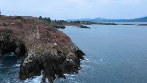 Aerial view of cliff Sheep's Head in ireland Stock Footage 267078135