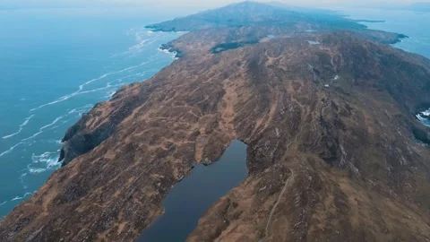 Aerial view of cliff Sheep's Head in ireland Stock Footage 267078447