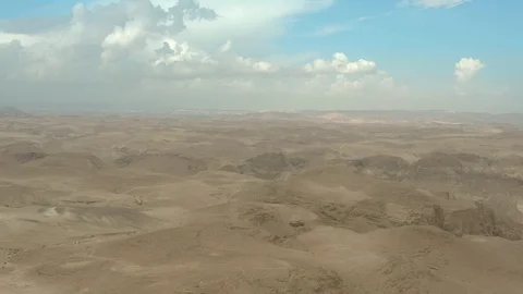 Aerial view of cliffs and vast Judean Desert. Israel. DJI_0158-01 Stock Footage 121677401