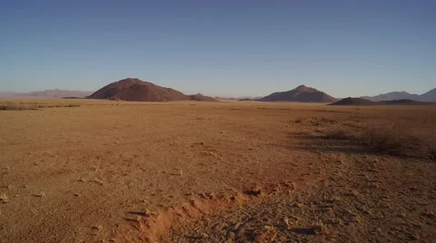 Aerial view of cliffs in Namib desert - Namibia Stock Footage 64994041