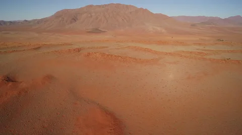 Aerial view of cliffs in Namib desert - Namibia Stock Footage 65901419