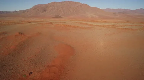 Aerial view of cliffs in Namib desert - Namibia Stock Footage 65904987