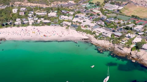 Aerial view of Clifton Beach Stockbeeldmateriaal 340554676
