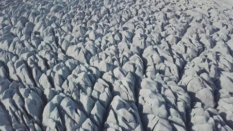 Aerial view. Close up of Largest Glacier in the world. Antarctica Stock-Footage 128726382