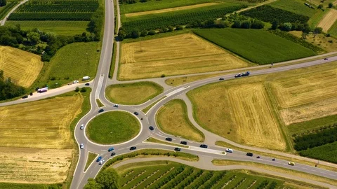 Aerial view close to Offenburg. Stock Footage 126130930