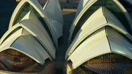 Aerial View In Close Up Of Sydney Opera House Australia Stock Footage
