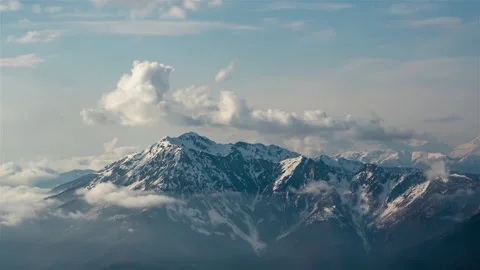 Aerial view of clouds above mountains. Stock Footage 172523251