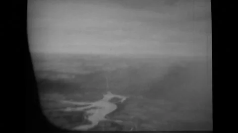 Aerial view of clouds and landscape Stock Footage 37592837