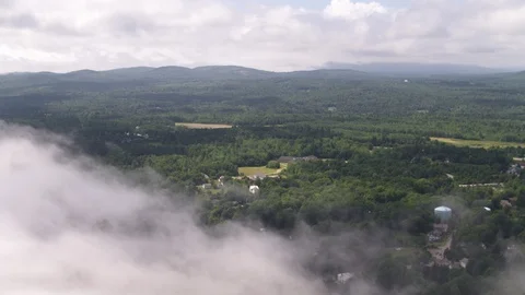 Aerial View of Clouds and Scenery Stock Footage 95568536
