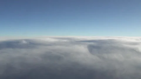Aerial view of clouds flowing by in the sky Stock Footage 288272384
