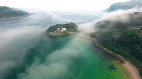 Aerial view from the clouds Stock Footage 122122227