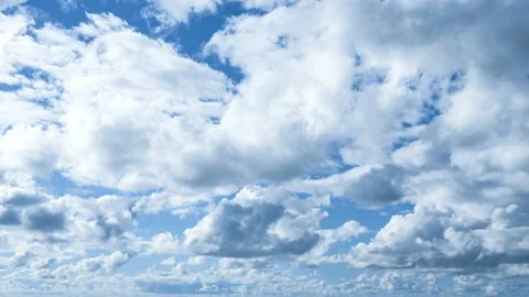 Aerial view of clouds motion timelapse before a storm,climate weather nature Stock Footage 231020685