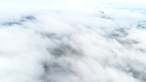Aerial view of  clouds moving in the morning Stock Footage 139951248