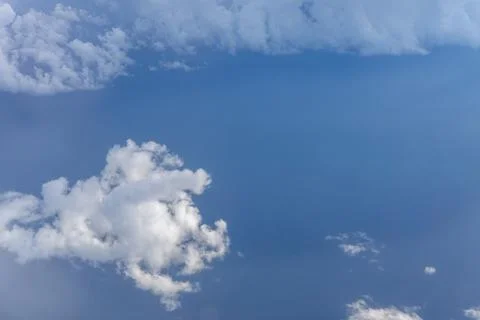 Aerial view of clouds in the sky Stock Photos