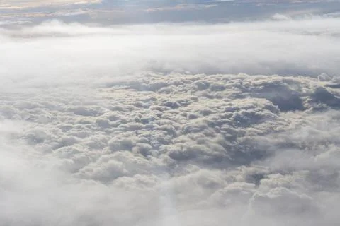 Aerial view of clouds in the sky Stock Photos