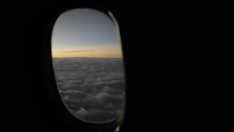Aerial View on clouds at sunrise Video stock 168801325