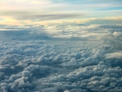 Aerial view of cloudscape against sky Stock Photos