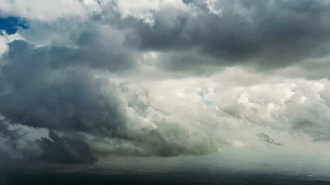 Aerial view on cloudscape Stock Footage 212039296