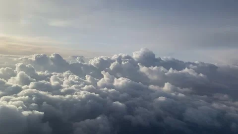 Aerial View of Cloudscape Over Ocean Near Sri Lanka Stock Footage 339791727